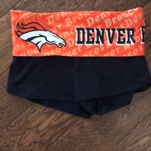 NWOT Never Worn Denver Broncos Fitted Shorts